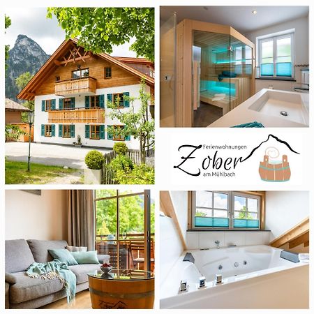 Ferienwohnungen Zober Am Muehlbach โอเบอร์อัมเมอร์เกา ภายนอก รูปภาพ